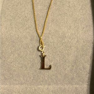 Letter Initial pendant - 18K Saudi Gold